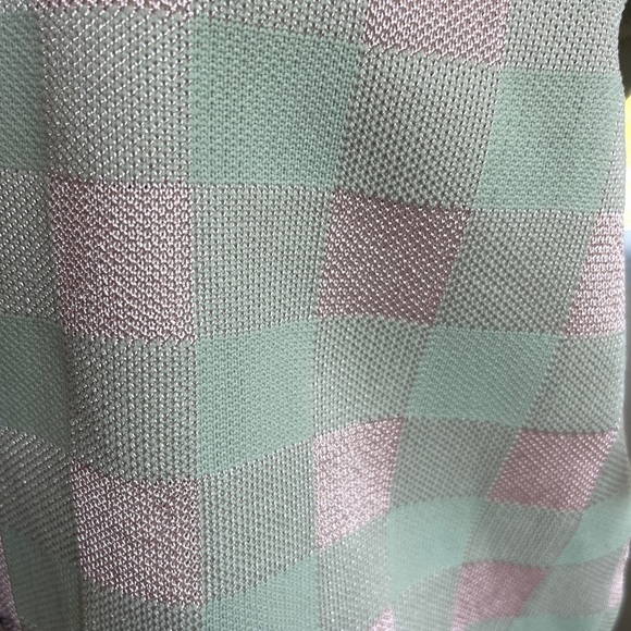 ZARA Plaid Crop Knit Jacket Size M ASO Layla Keating (All American) Preppy - Picture 6 of 7